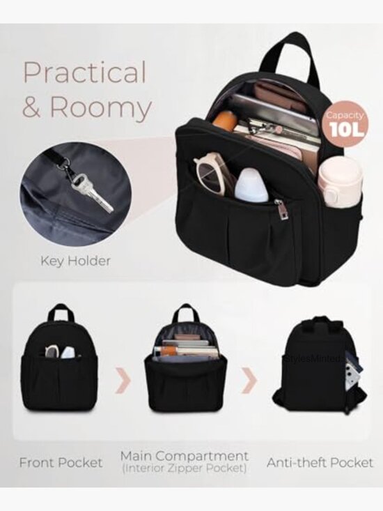 Waterproof Mini Backpack with Anti-Theft Pocket main image 7